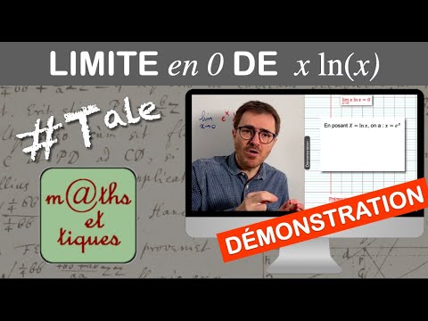 DEMONSTRATION: Limit at 0 of x*ln(x) - Terminale