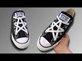 STAR LACING SHOES TUTORIAL How To Star Lace Converse Best Way