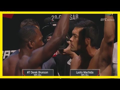 Breaking News | Watch machida stare down brunson in sao paulo!
