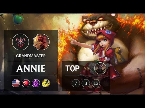 Annie Top vs Kled - NA Grandmaster Patch 9.5