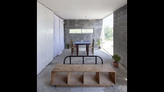 MODERN CONCRETE BLOCK HOUSE WITH LOW BUDGET AND FEASIBLE LIVING SPACE CONCEPT