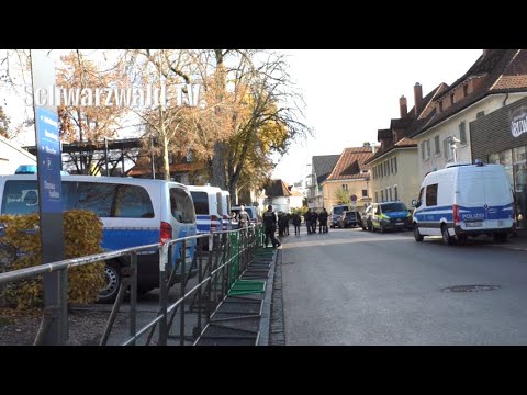 🚨🚔 Alice Weidel in Donaueschingen: Demonstrant der AfD-Gegner greift Polizisten an [25.10.2025]