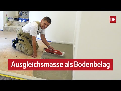 Ausgleichsmasse als alleiniger Bodenbelag?