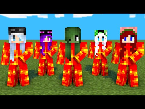 MONSTER SCHOOL : SIMPLE DIMPLE FIRE MONSTER GIRLS - MINECRAFT ANIMATION