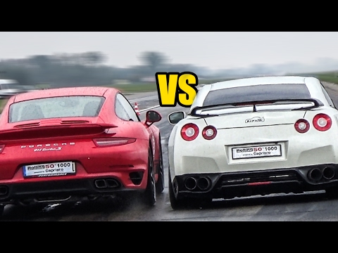 Porsche 911 Turbo S VS Nissan GT-R R35 - SOUND BATTLE!