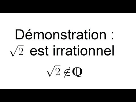 How to demonstrate that the root of 2 is irrational
