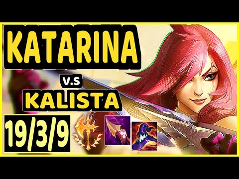 KATEVOLVED (KATARINA) vs KALISTA - 19/3/9 KDA BOTTOM ADC GAMEPLAY - NA Ranked GRANDMASTER