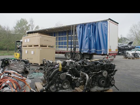 Car Dismantling and Scrap Processing - Logistic -Packing of Dismanteled Components