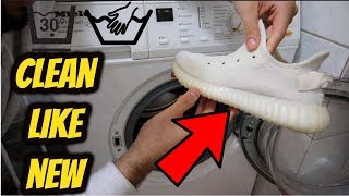 how to clean white yeezys in washing machine