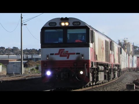 SCT Freight Trains at North Geelong 6/7/18