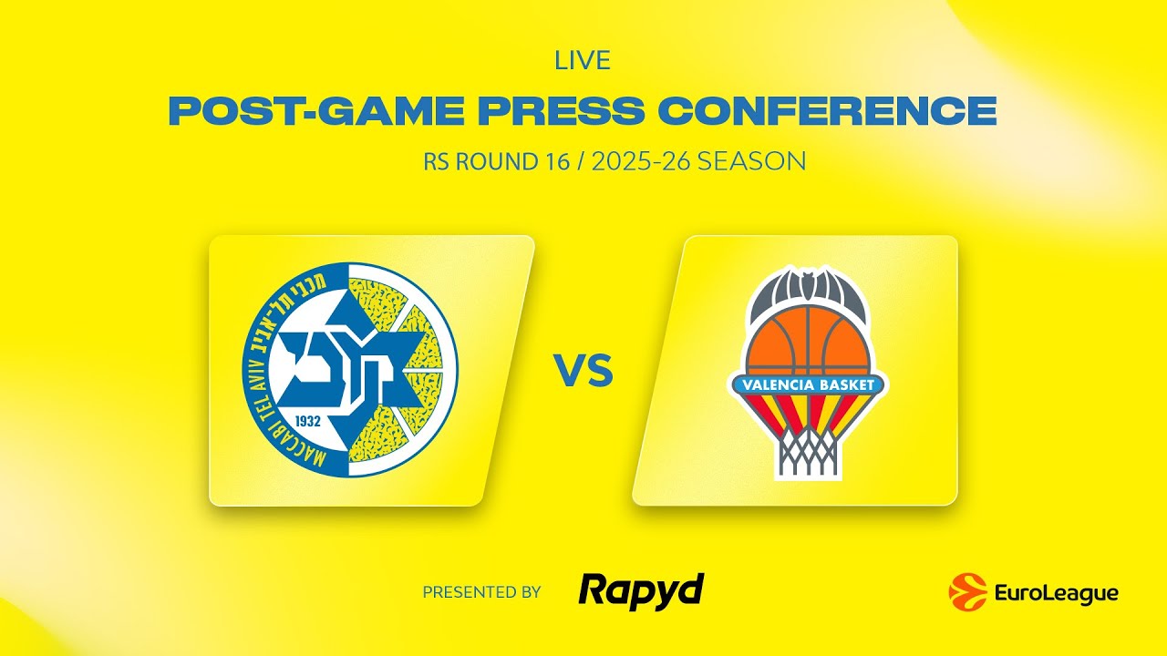 Press conference - Maccabi Rapyd Tel Aviv vs Valencia | צפו במסיבת העיתונאים
