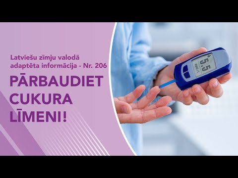Video ziņas Nr. 206 “Pārbaudiet cukura līmeni!”