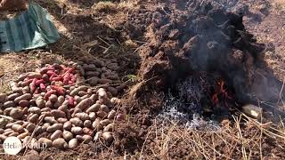 Traditionelle Zubereitung von peruanischen Papas