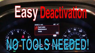 How to Deactivate Ford EPB Service Mode: Step-by-Step Guide.