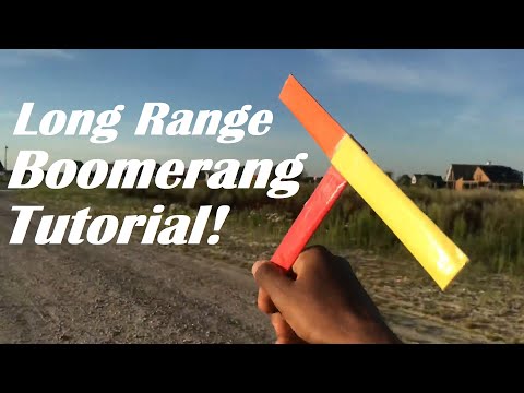 How to make a Long Range Paper Boomerang (HD)