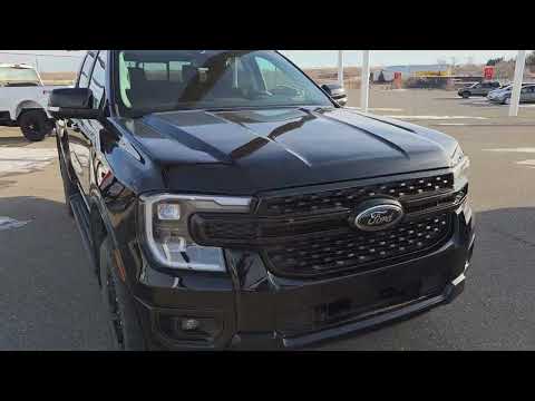 2025 Ford Ranger LARIAT 4WD SuperCrew 5' Box in Shadow Black for sale at CSL Ford Sales in Cardston, AB