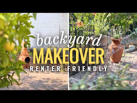 How I Turned My Sad Backyard into a Beautiful Peaceful Retreat! (Renter-Friendly)