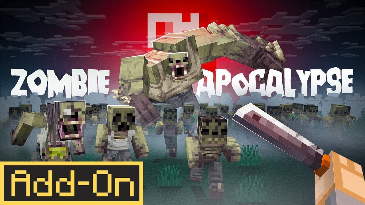 Survive the Zombie Apocalypse Add‑On in Minecraft Bedrock!