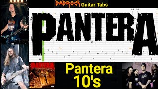 10's - Pantera - Guitar + Bass TABS Lesson