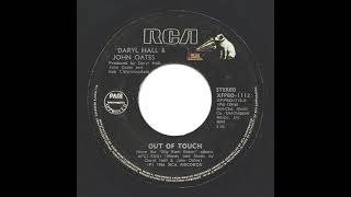 Hall &amp; Oates - Cold, Dark And Yesterday &amp; Out Of Touch - Full 45 RPM Vinyl Record