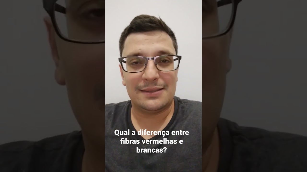 Qual a diferença entre fibras vermelhas e brancas?