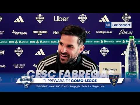 𝐂𝐎𝐌𝐎-𝐋𝐄𝐂𝐂𝐄 | Conferenza stampa di Cesc Fabregas