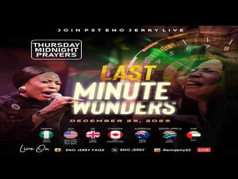 THURSDAY MIDNIGHT PRAYERS || IT ENDED WITH LAST MINUTE WONDERS || 25TH-DEC-25