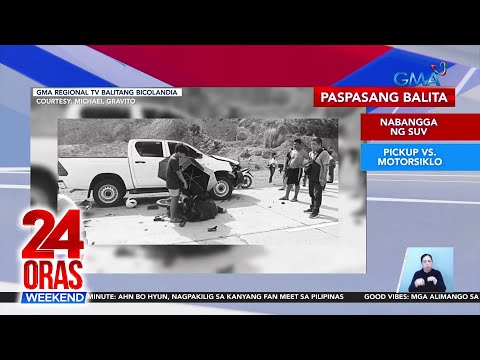 Nabangga ng SUV Pickup vs. motorsiklo Nahulog sa damuhan Bumangga sa… 24 Oras Weekend