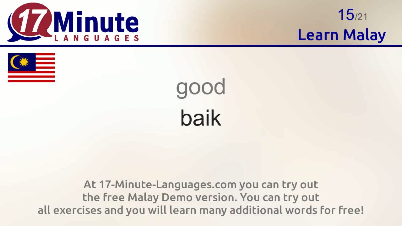 Learn Malay (Part 2)