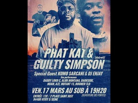 PHAT KAT & GUILTY SIMPSON. SHORT CLIPS FROM THE GIG AT LE SUB, PARIS ON MARCH 17th 2023.
