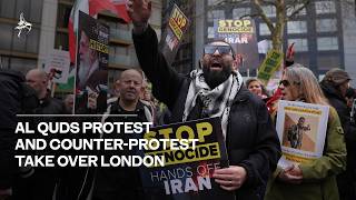 Download lagu Al Quds protest and counter-protest take over London mp3 Download lagu Al Quds protest and counter-protest take over London mp3