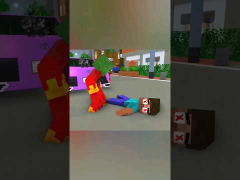 "Insane Minecraft Zombie Car Accident!" #gaming #animation