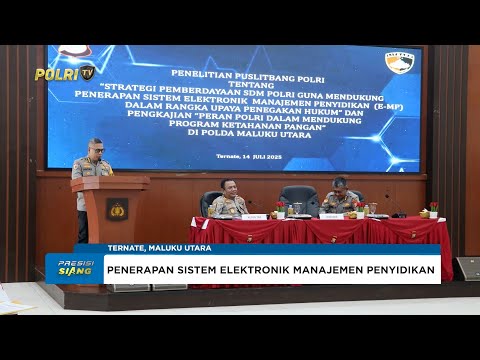 POLDA MALUKU UTARA LAKUKAN PENELITIAN UNTUK TINGKATKAN KINERJA