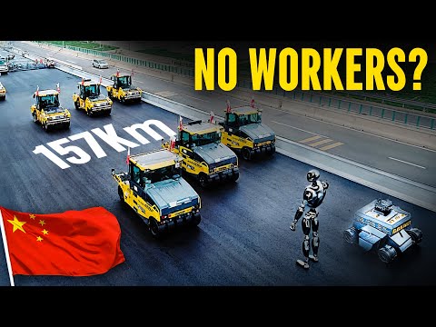 China Just Built 157 km of Highway Without Humans
