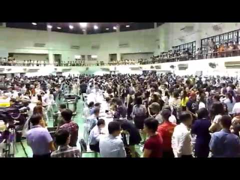 Students receiving A-level result slips from the teachers 2