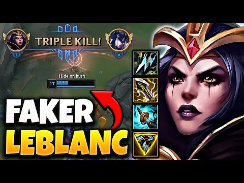T1 Faker Leblanc vs Kennen [ MID ] Patch 14.1 Ranked Korea ✅