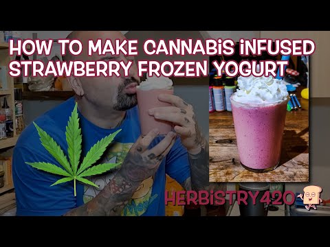 Best Cannabis Infused Strawberry Frozen Yogurt — 5-Minute Recipe