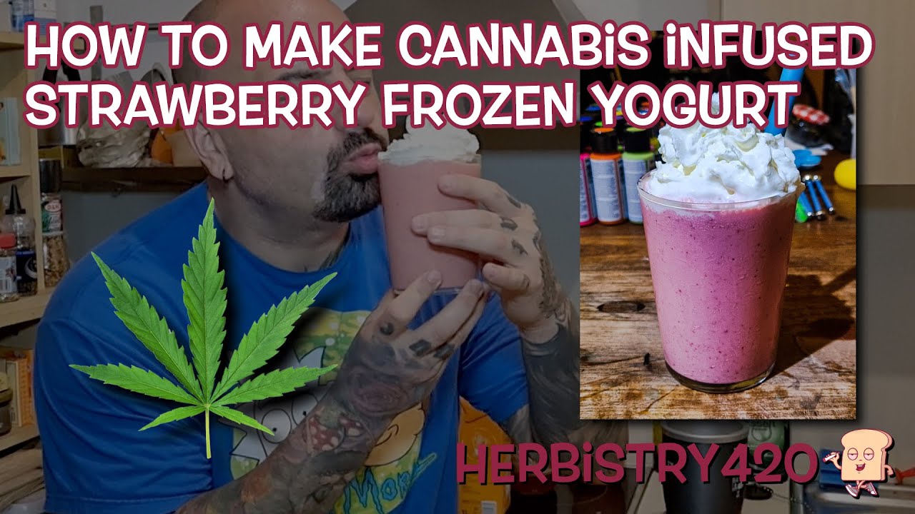Best Cannabis Infused Strawberry Frozen Yogurt — 5-Minute Recipe