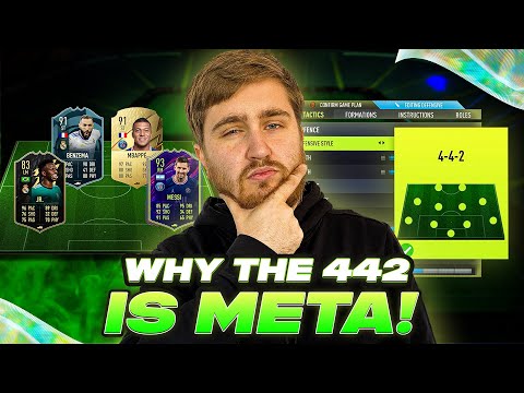 Why the 442 is the best META balanced formation in FIFA 22   CUSTOM TACTICS + INSTRUCTIONS!