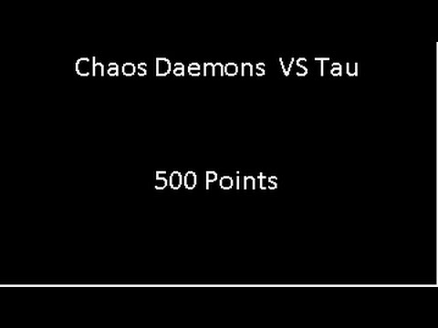 Warhammer 40K Battle Report - Tau VS Chaos Daemons - 500 points #20