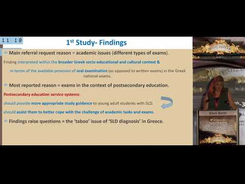 Bonti E. - Clinical and sociodemographic characteristics of adults with specific learning disabilities