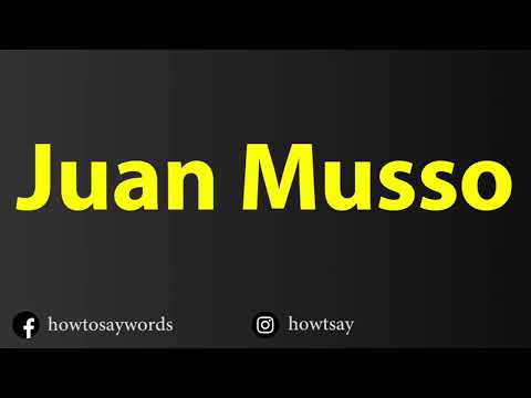 How To Pronounce Juan Musso
