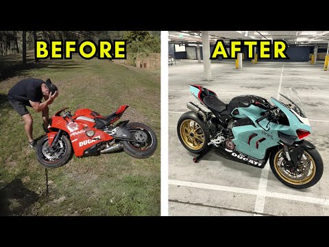 FULL BUILD - REBUILDING A WRECKED DUCATI V4 PANIGALE