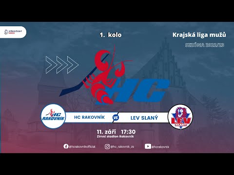HC Rakovník vs. HK  LEV  Slaný   5:3  1.kolo KLM 11.09.2022  záznam celého utkání