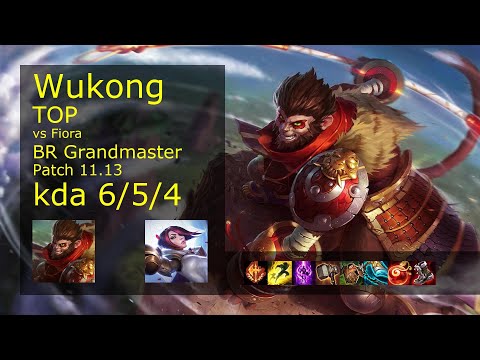 Wukong vs Fiora Top - BR Grandmaster 6/5/4 Patch 11.13 Gameplay