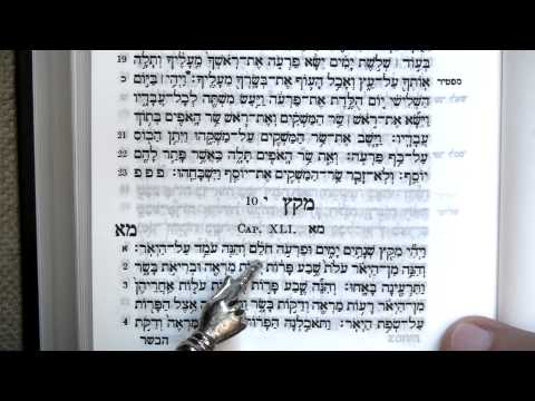 Read Genesis 41 in Torah portion Miketz, in Hebrew! ✡