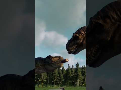 Buck and Doe Tear a Giant Meat Chunk In Half!! #jwe2 #jurassicparklostworld #shorts