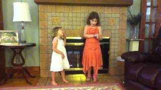 Kiera and Benny, 5 green and speckled frogs