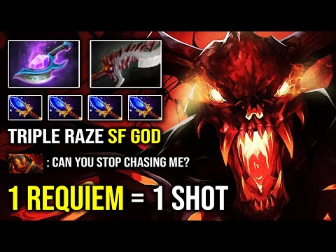 1 REQUIEM = DELETED Arcane Blink + Abyssal Blade SF Crazy 1 Shot Everyone with Perfect Raze DotA 2