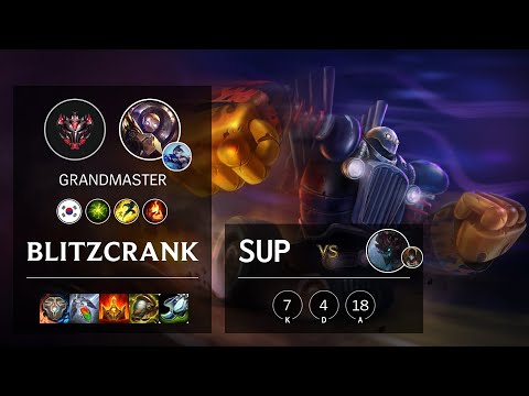 Blitzcrank Support vs Maokai - KR Grandmaster Patch 10.19
